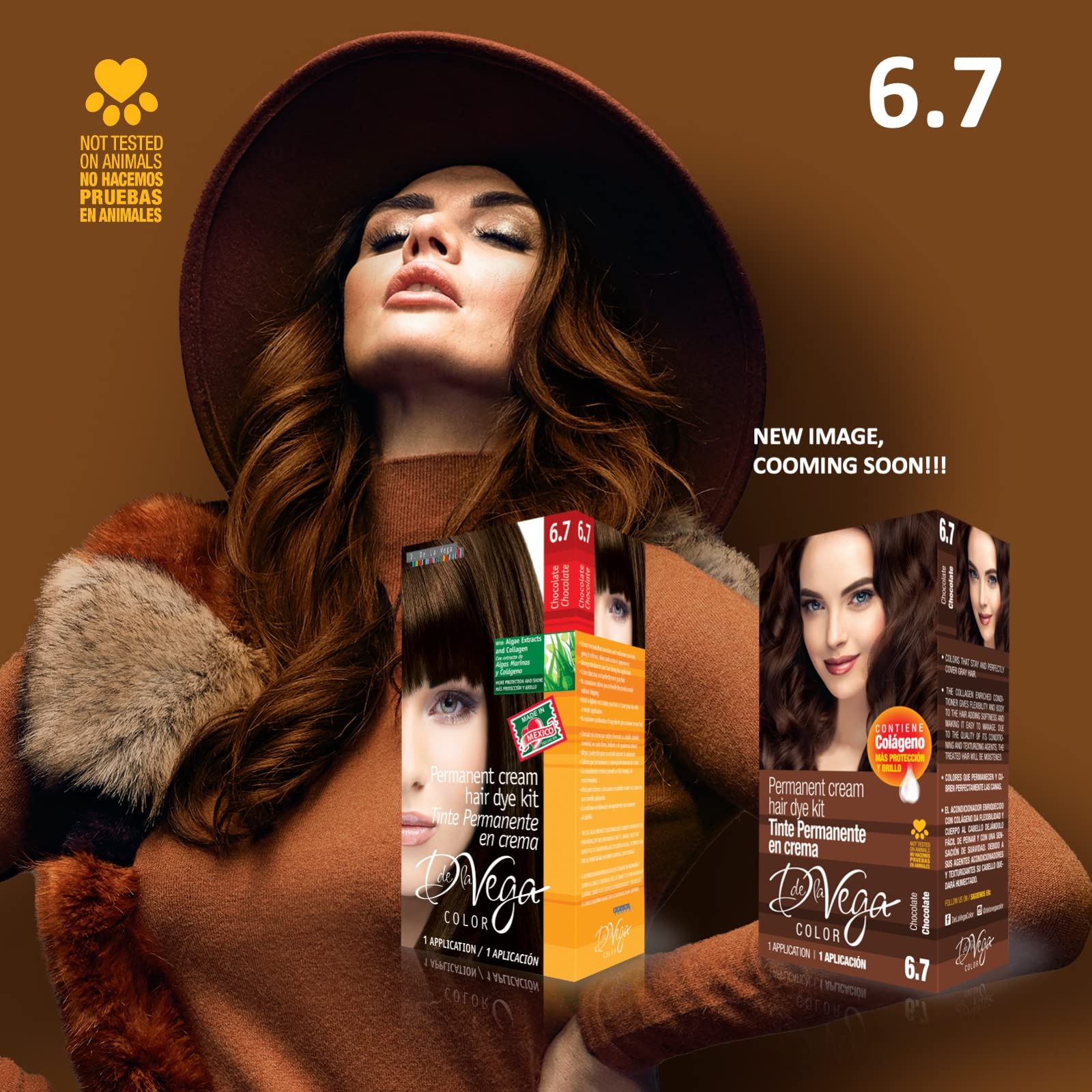 Amazon.com : D. de la Vega Color Permanent Cream Hair Dye Kit